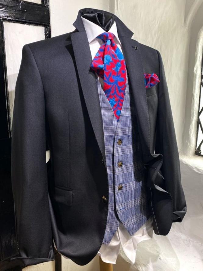 Mens Dark Grey Suit Jacket