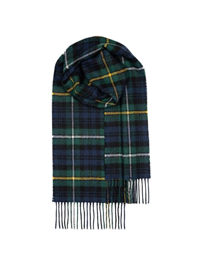 Campbell Blue Tartan Wool Scarf
