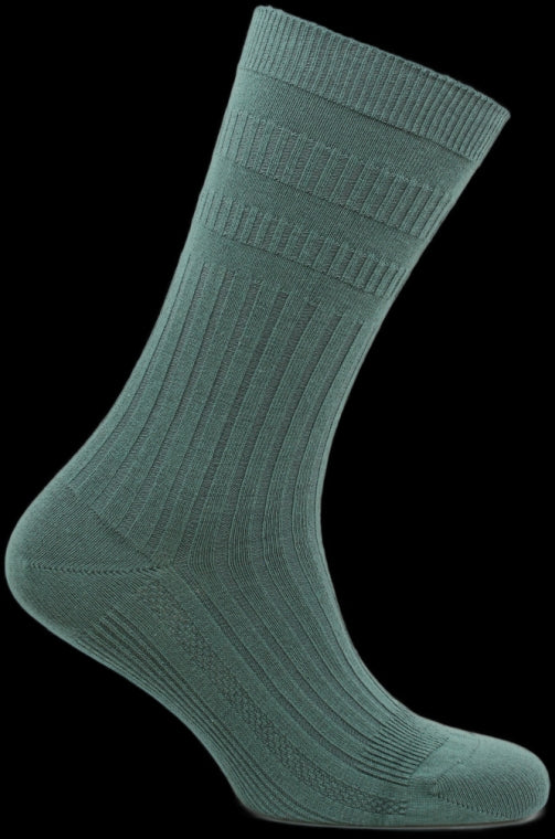 Comfort Fit Forest Green Wool Socks