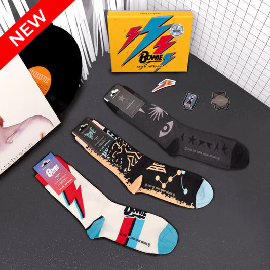 OFFICIAL DAVID BOWIE THREE SOCK GIFTSET