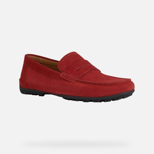 Suede Red Loafers