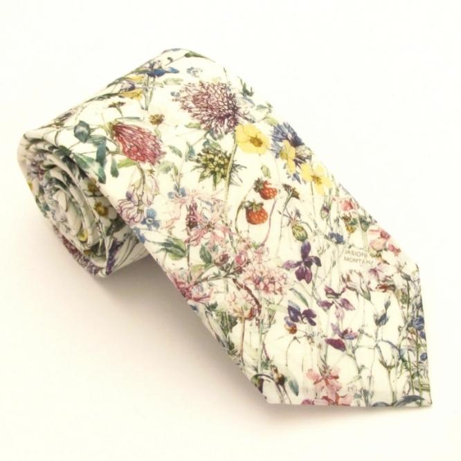Ivory Wildflower Tie