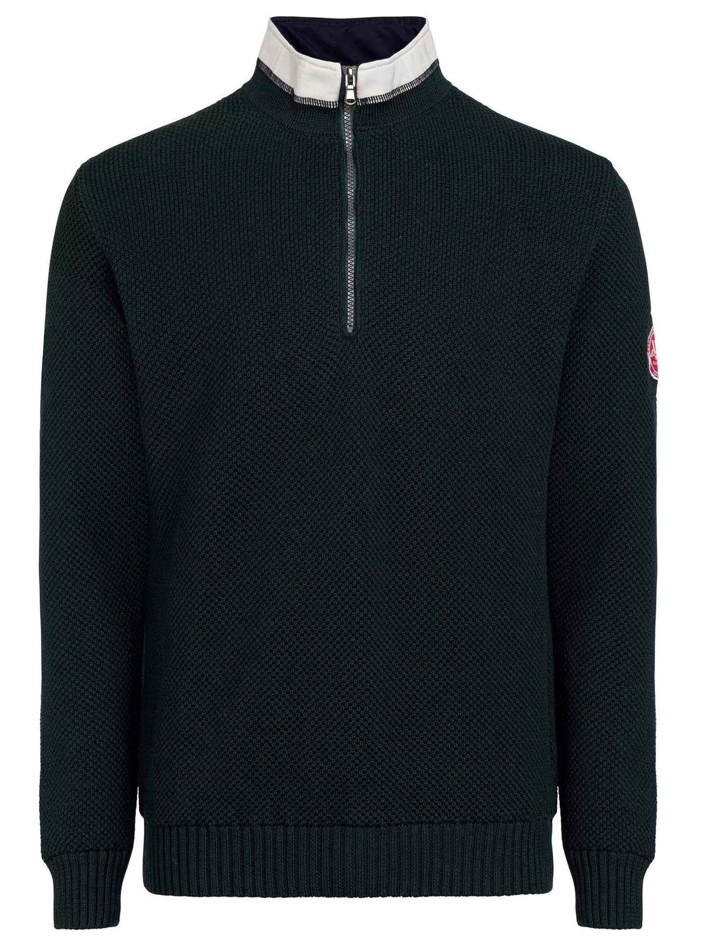 PINE GREEN WINDPROOF ZIP TOP JUMPER