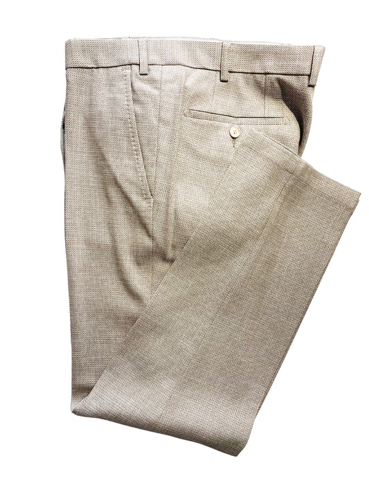 SERGIO MODERN FIT BEIGE TROUSERS