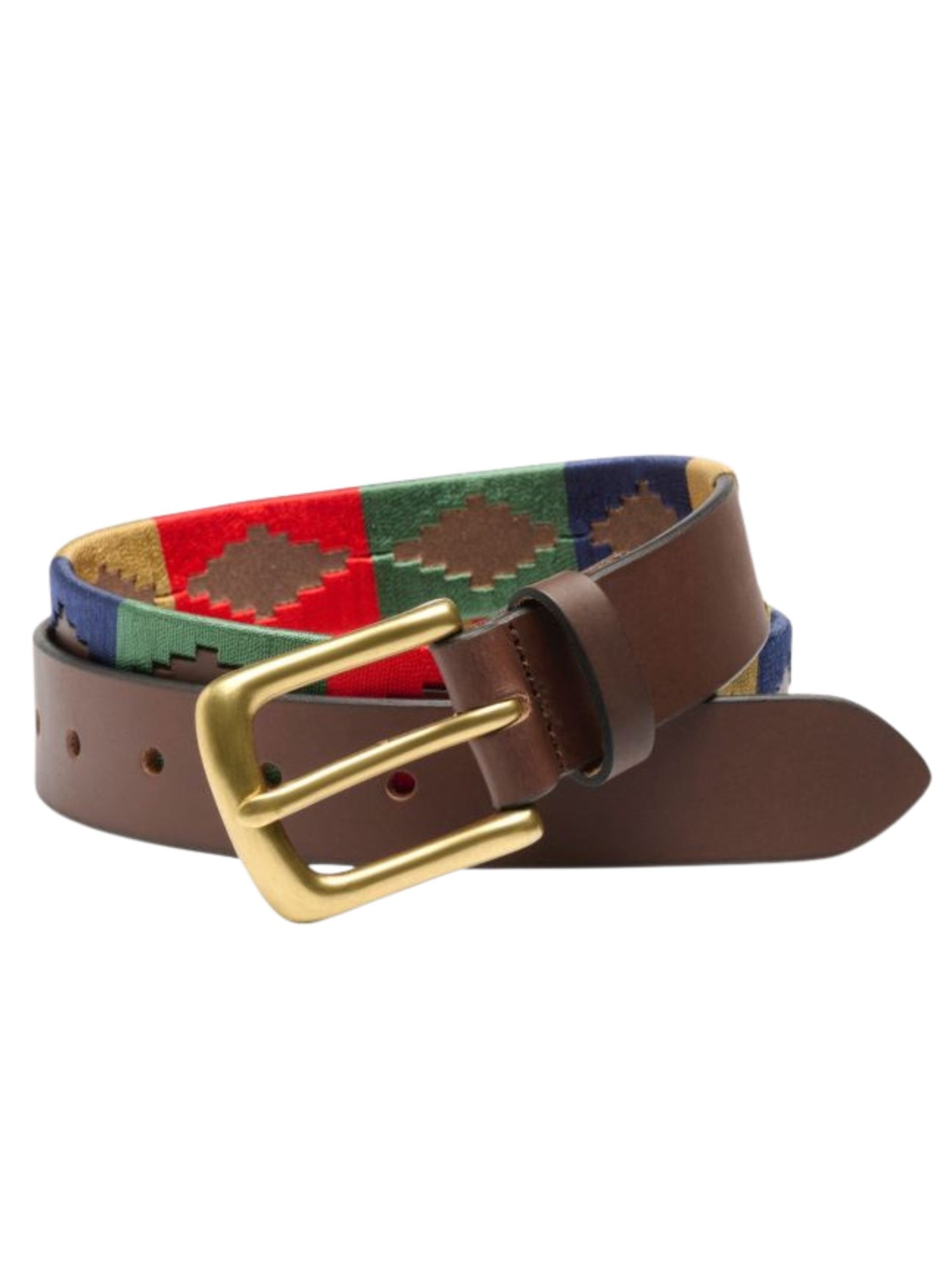 POLO BELT IN BROWN, SAND, GREEN, NAVY AND RED