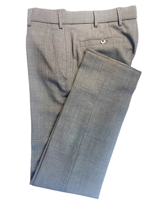 OSLO MID GREY WOOL BLEND TROUSERS