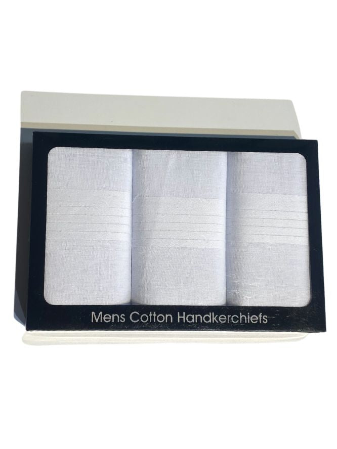 3 PACK WHITE HANKIES