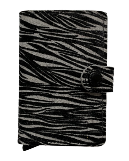 MINIWALLET ZEBRA LIGHT GREY