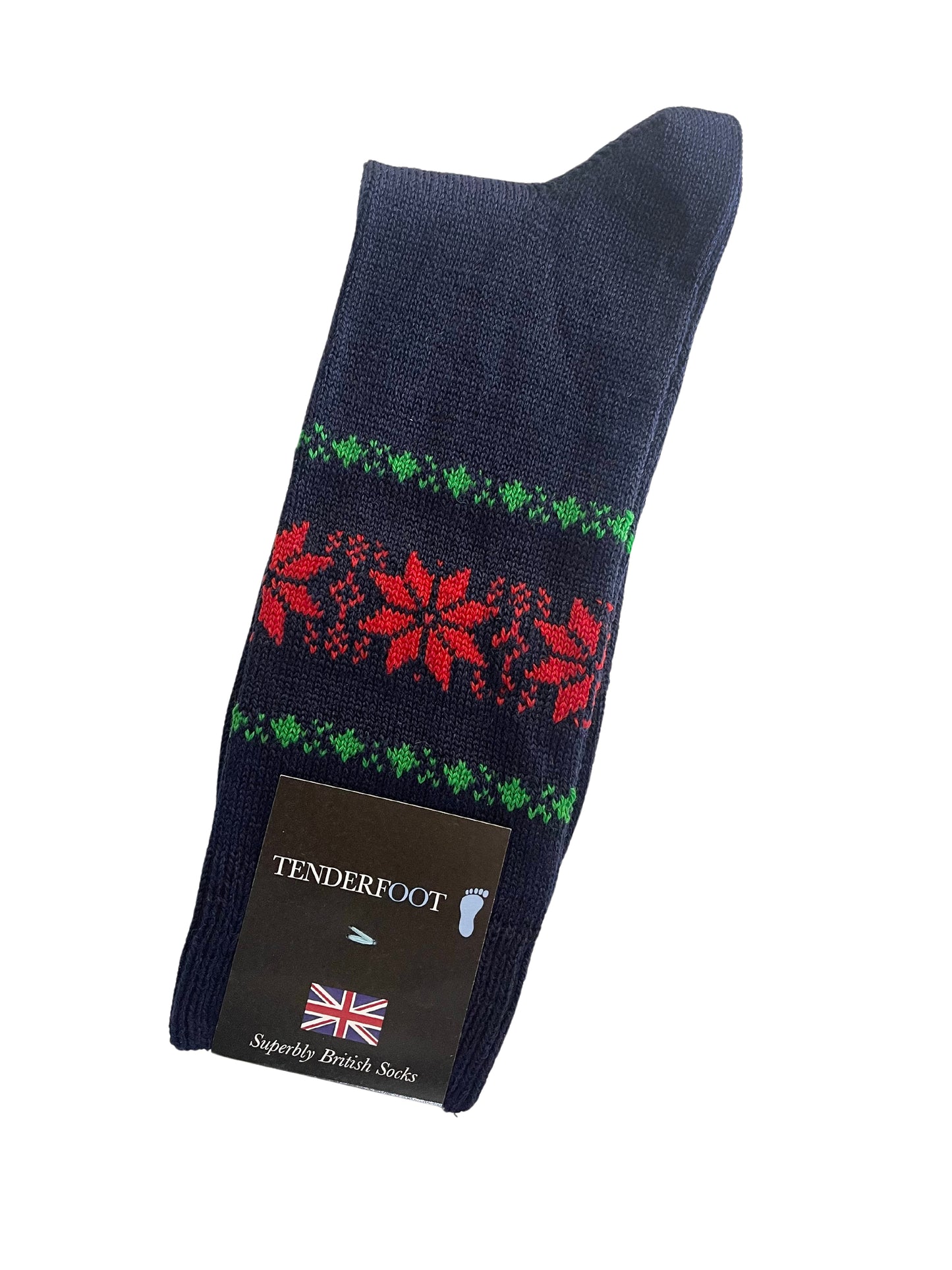 TENDERFOOT NORDIC XMAS NAVY SOCKS