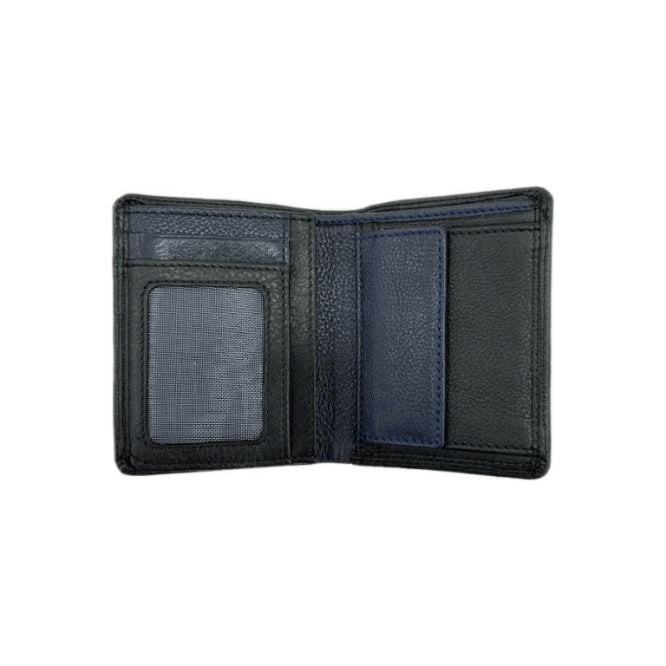 NAVY LEATHER WALLET