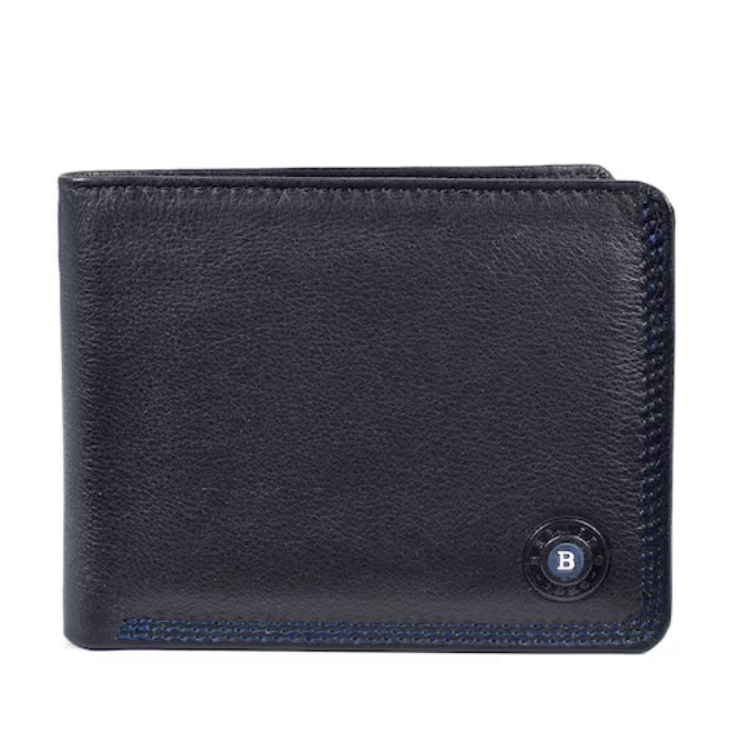 NAVY LEATHER WALLET