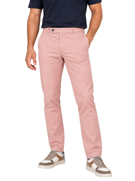 LIGHT PINK OSLO ORGANIC COTTON CHINOS