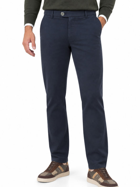 ROMA DARK BLUE COTTON CHINOS