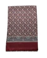 PAISLEY PRINT SILK SCARF