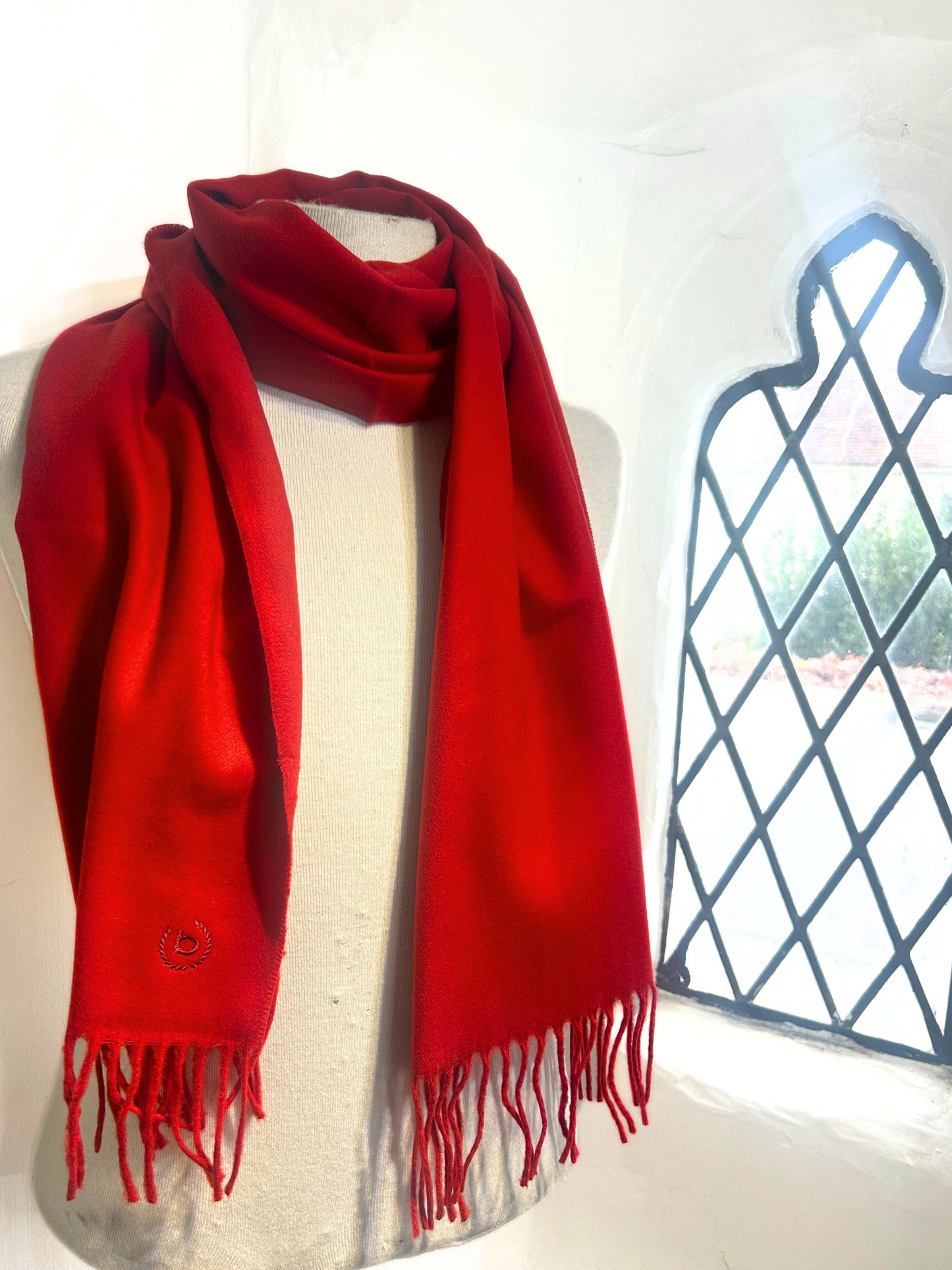 BUGATTI RED CASHMINK SCARF