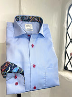 PLAIN LIGHT BLUE REGULAR FIT LONG SLEEVE SHIRT