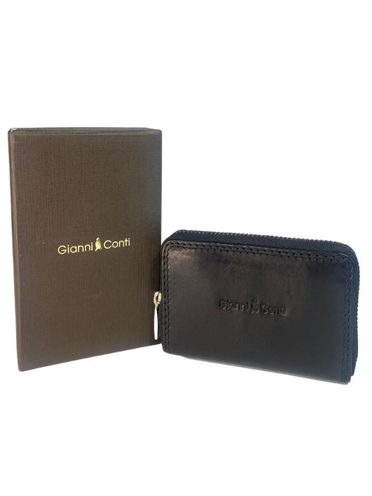 BLACK CONCERTINA CARD CASE