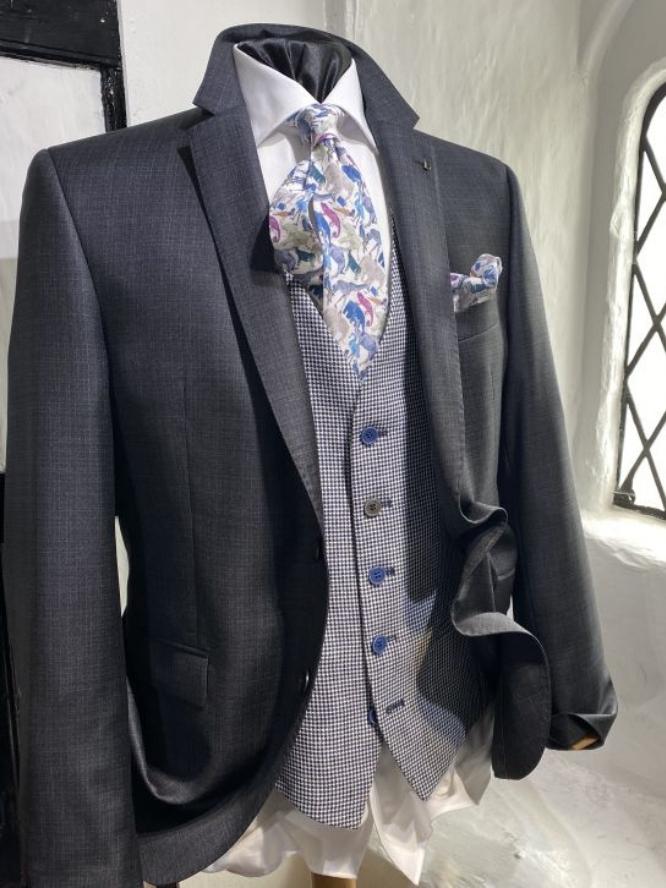 DUNCAN DARK GREY SUIT JACKET