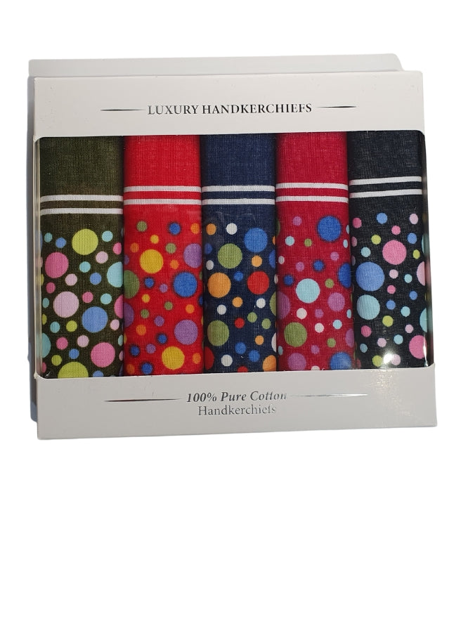 MULTI SPOT LUXURY HANDKERCHIEFS