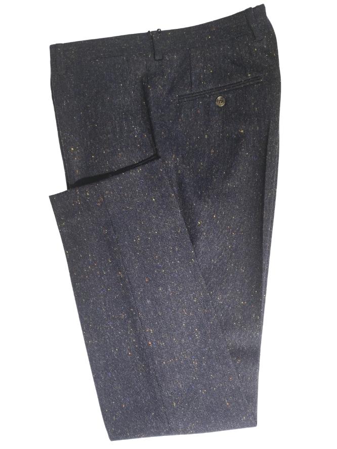 DARK BLUE TWEED TROUSERS