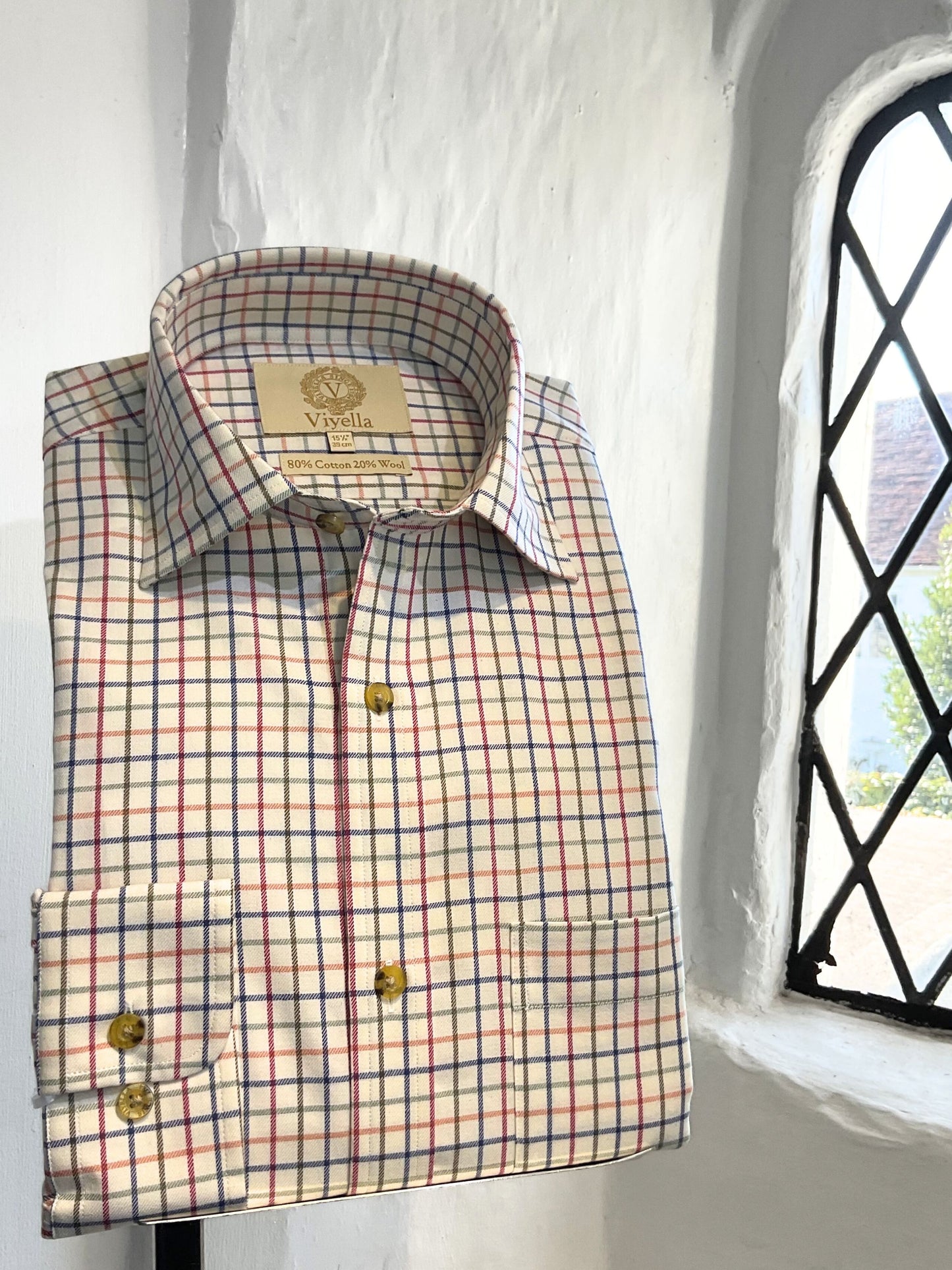 PLUM MEDIUM TATTERSALL LONG SLEEVE SHIRT
