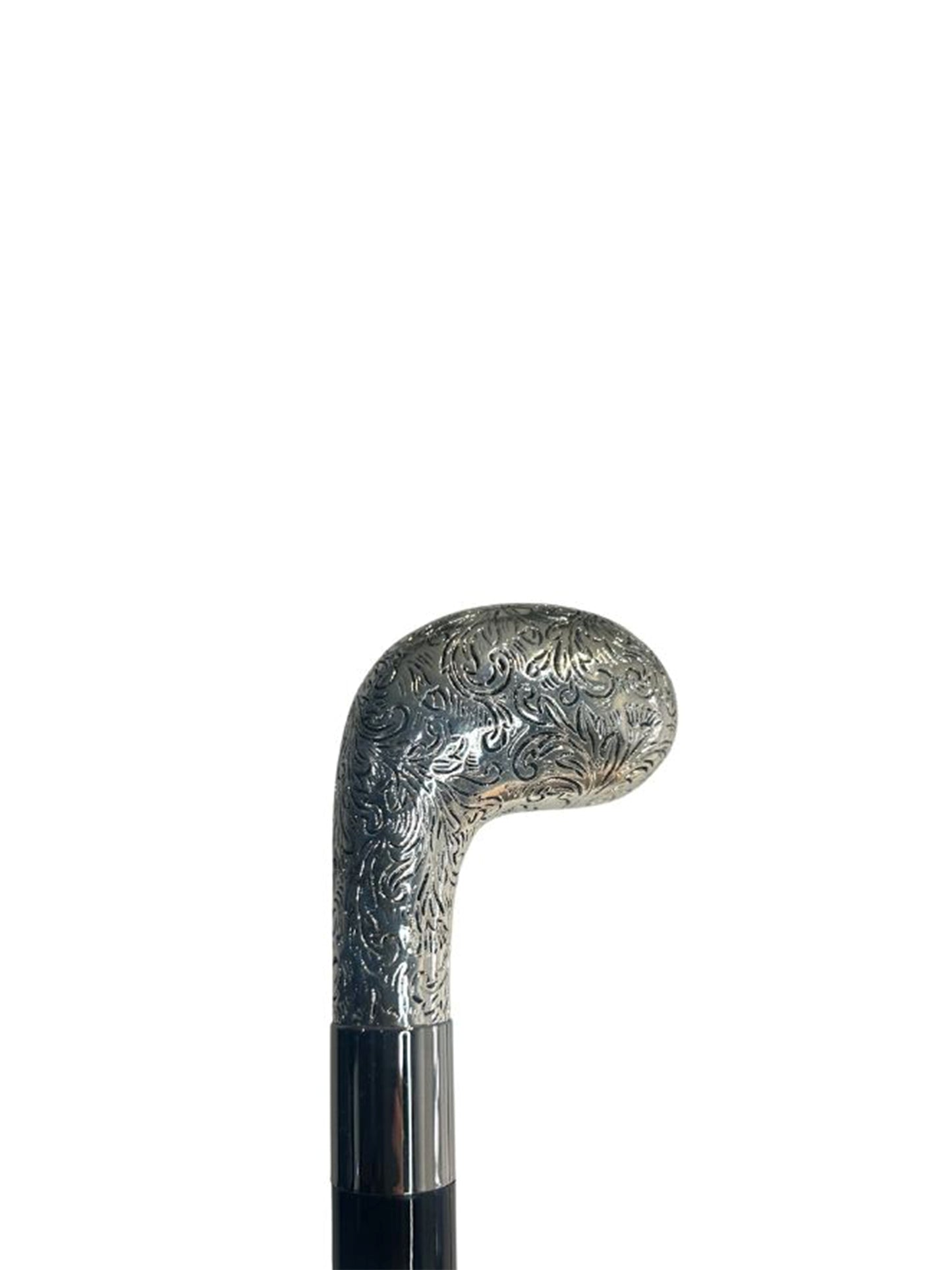 SILVER PATTERNED HANDLE SHOEHORN