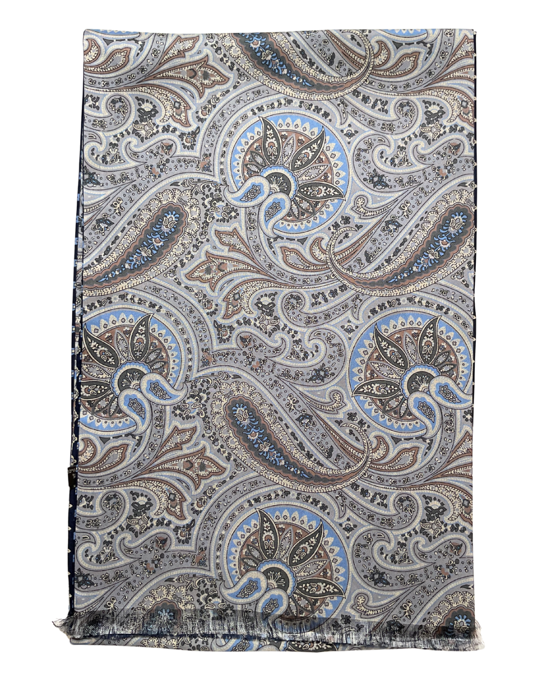 PAISLEY PRINT SILK SCARF
