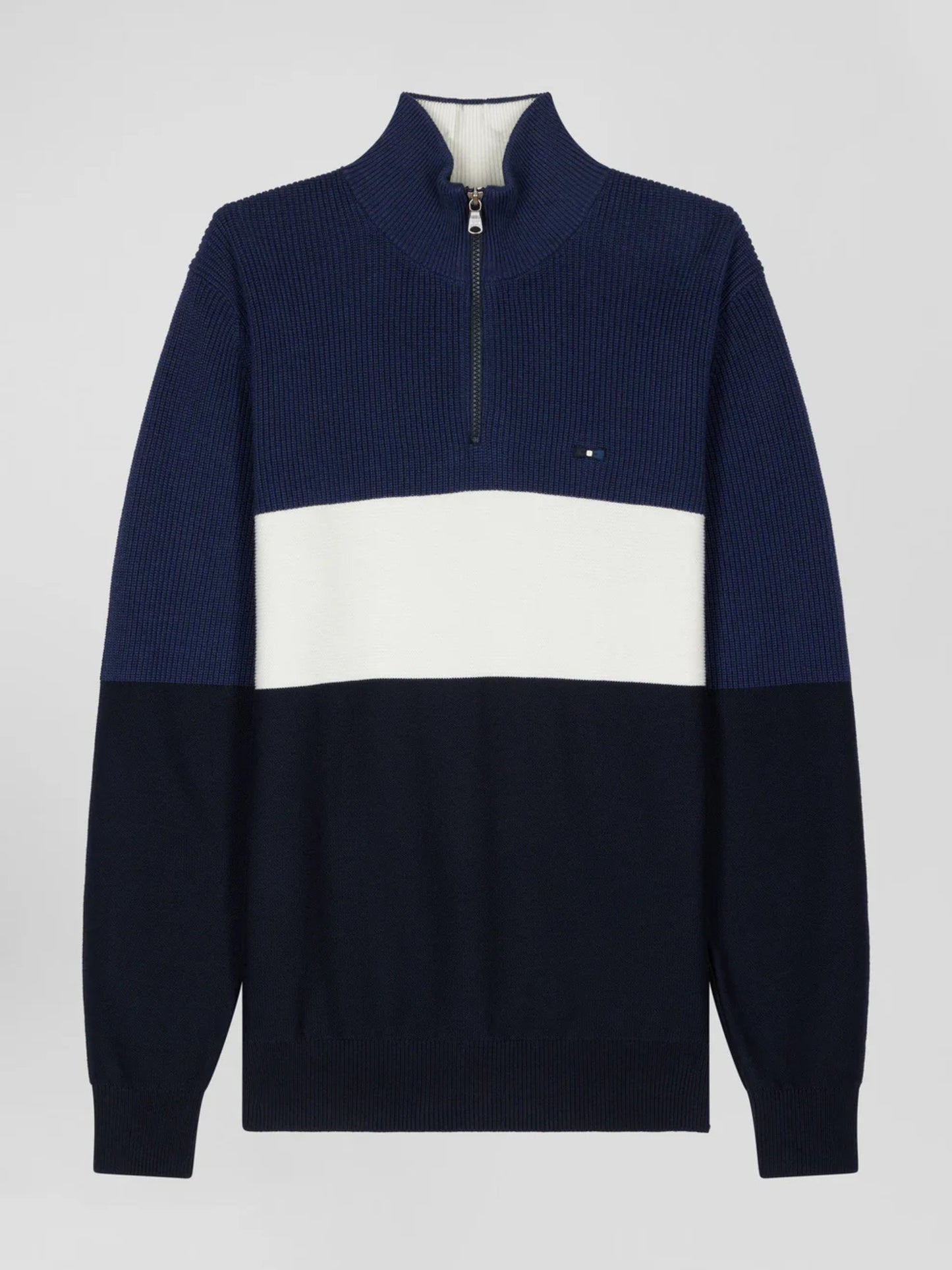 COTTON QUARTER ZIP LONG SLEEVE JUMPER