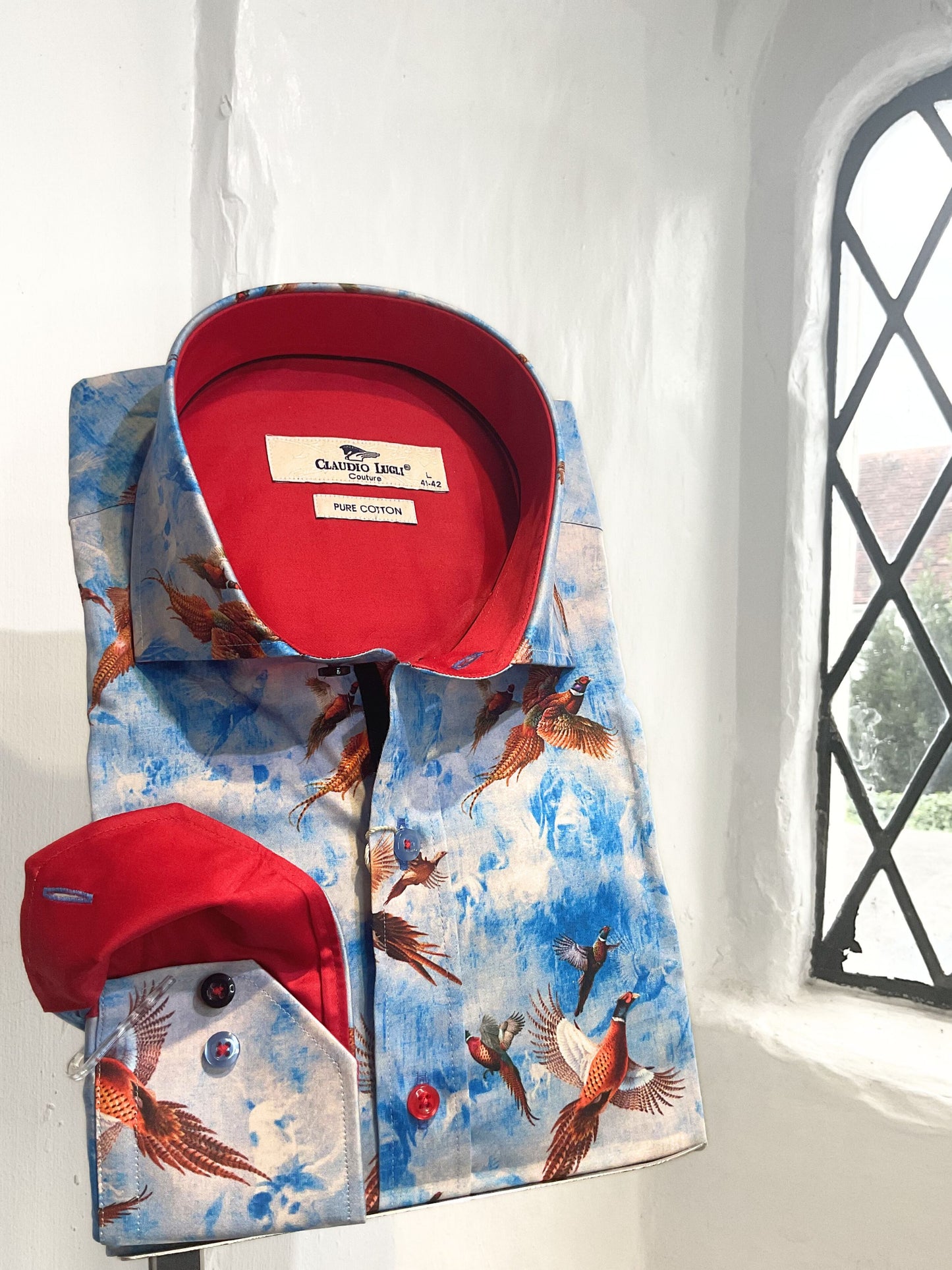 PHEASANT PRINT LONG SLEEVE SHIRT