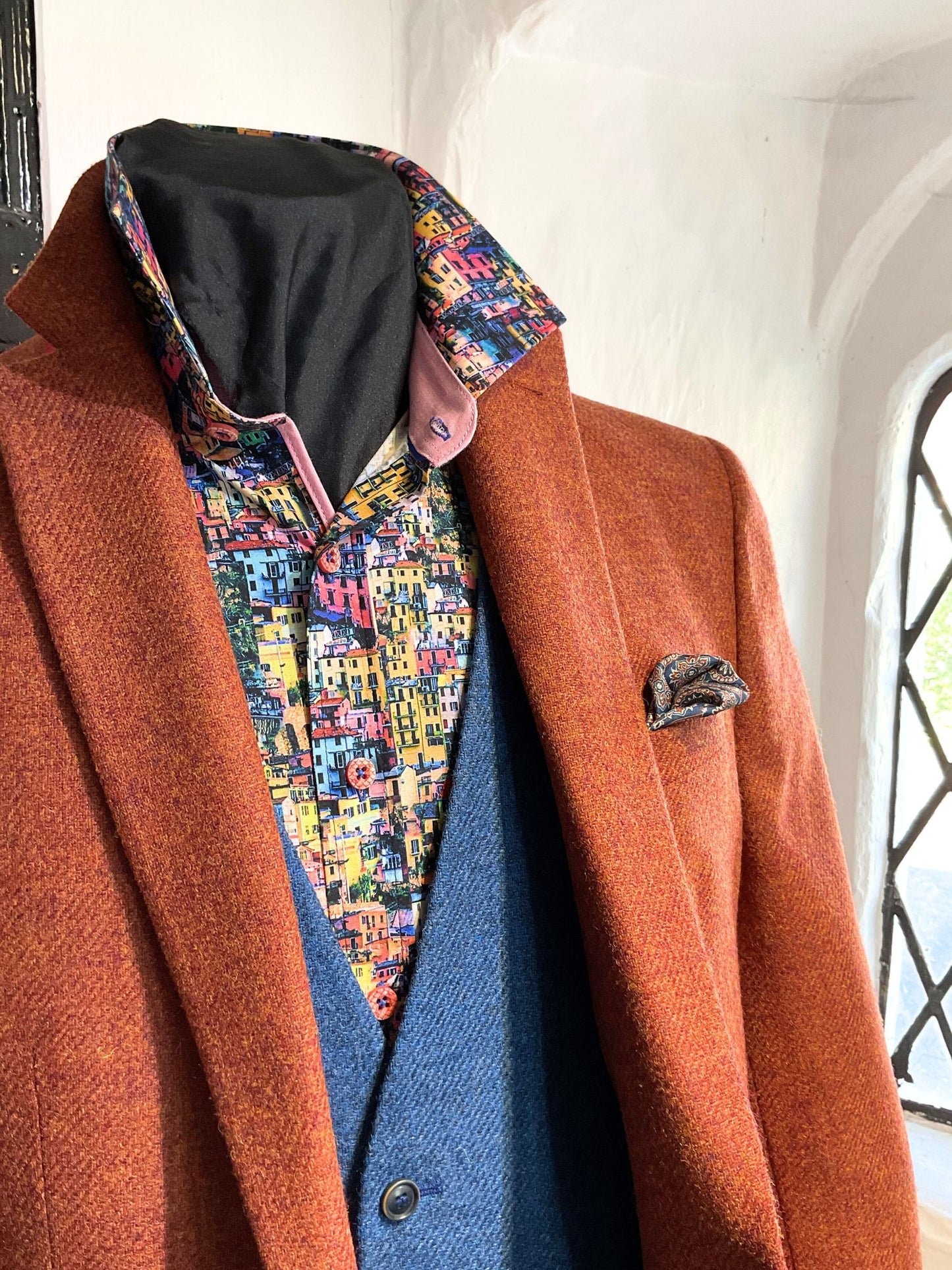 JEFF ORANGE SPICE WOOL SPORTS JACKET