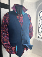 PETER BLUE WOOL WAISTCOAT