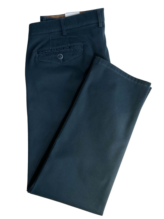 CHICAGO PETROL BLUE TEXTURED FINISH CHINOS