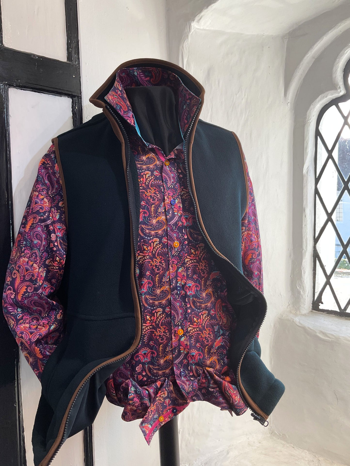 AYLSHAM DARK NAVY FLEECE GILET