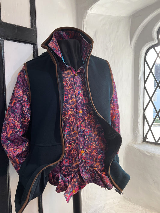 AYLSHAM DARK NAVY FLEECE GILET