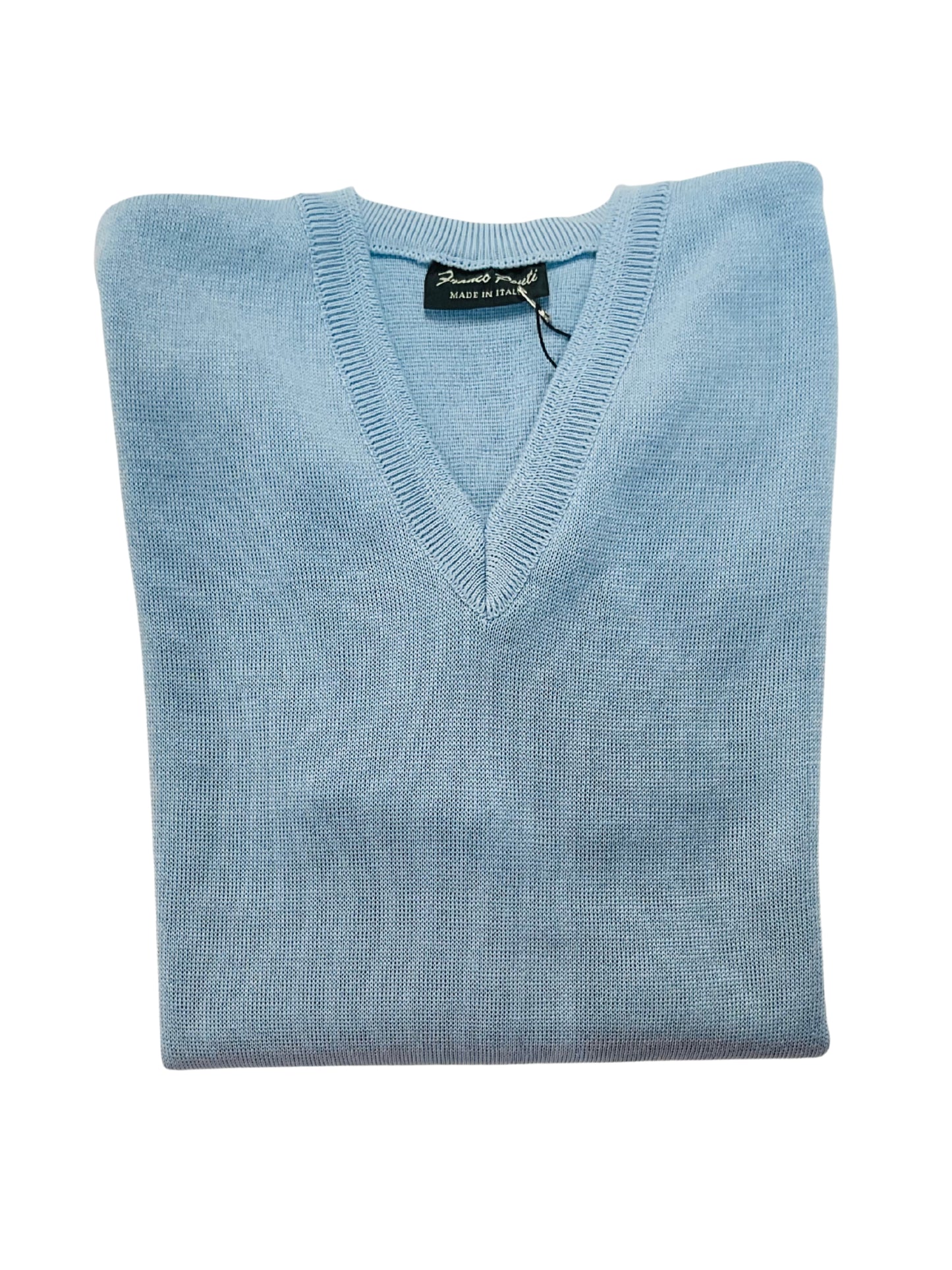 SKY V NECK WOOL BLEND JUMPER