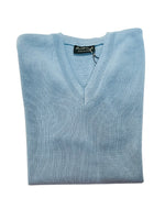 SKY V NECK WOOL BLEND JUMPER