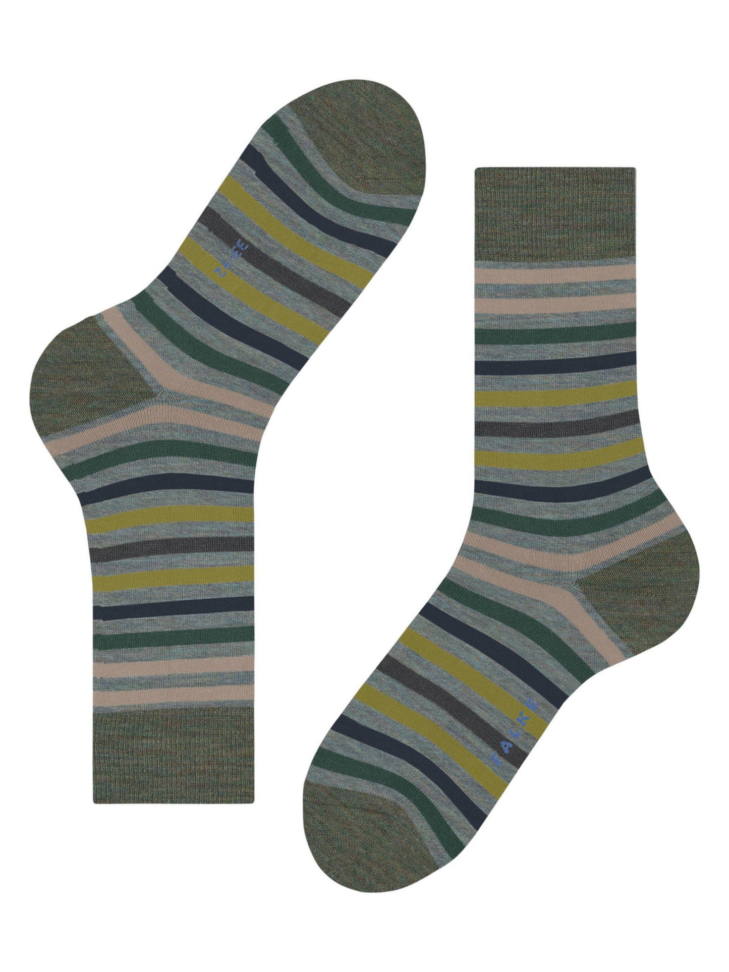TINTED STRIPE SMOKE BLUE SOCKS