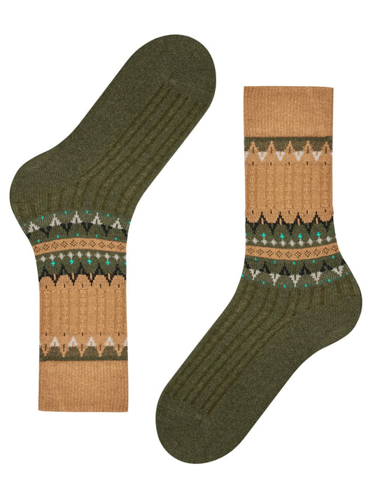 NORSEMAN OLD BRASS WOOL BLEND SOCKS