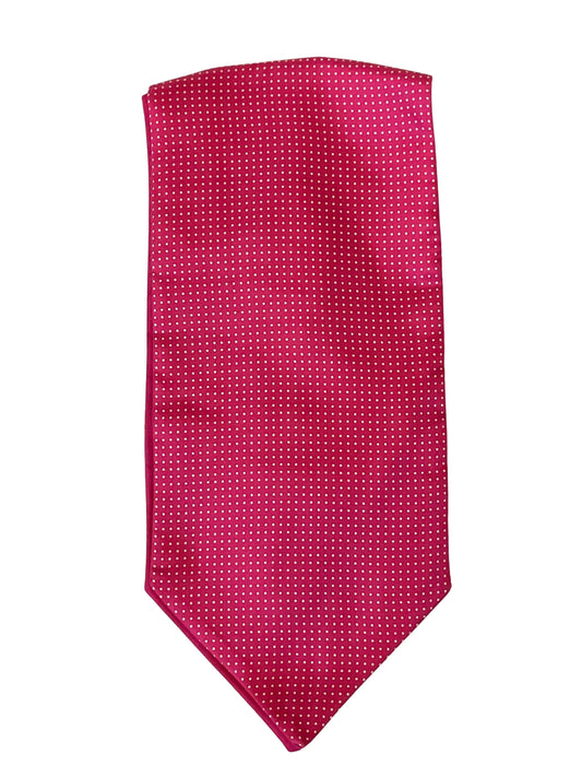 PINK WITH WHITE SPOTS SILK CRAVAT