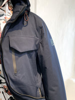 NAVY SYLT W WATERPROOF HOODED JACKET