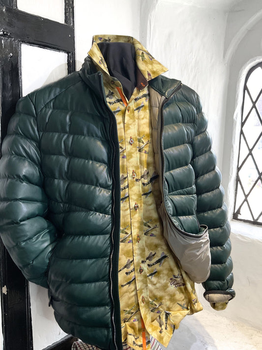 HENDRIK DARK GREEN PUFFA STYLE JACKET