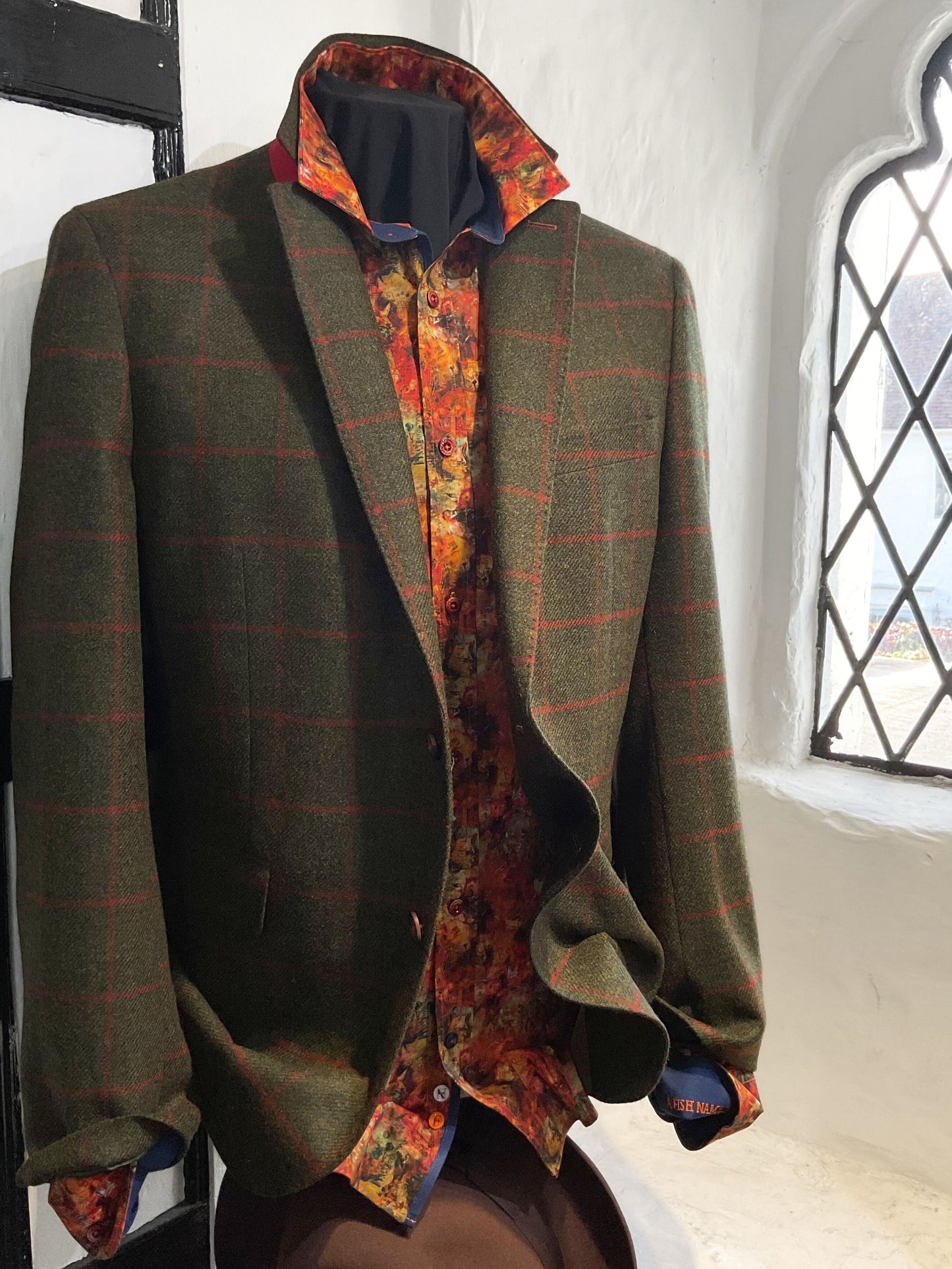 OAKHAM OLIVE CHECK JACKET