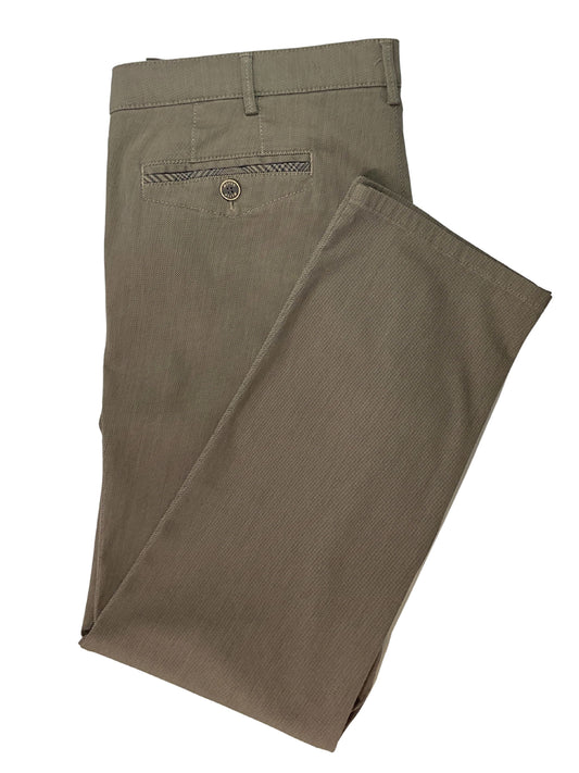 CHICAGO MID BROWN TEXTURED FINISH CHINOS