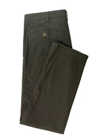 ROMA PLAIN DARK GREEN COTTON TROUSERS
