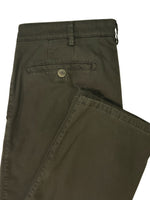 ROMA PLAIN DARK GREEN COTTON TROUSERS