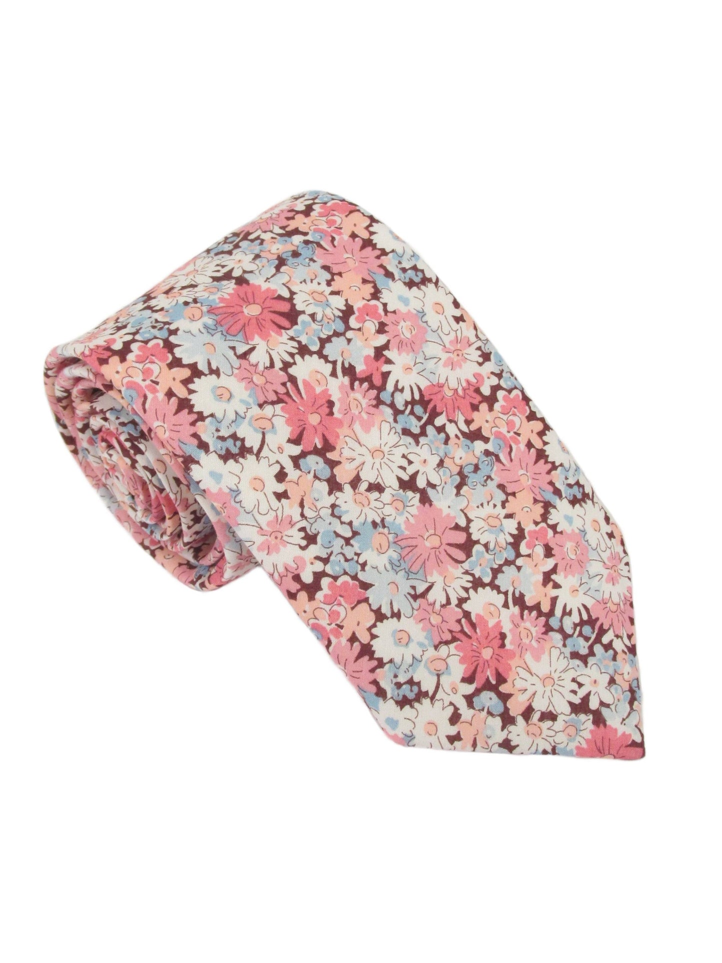 LIBBY PINK TIE MADE WITH LIBERTY FABRIC