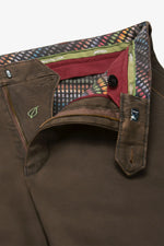 NEW YORK MID BROWN COTTON CHINOS