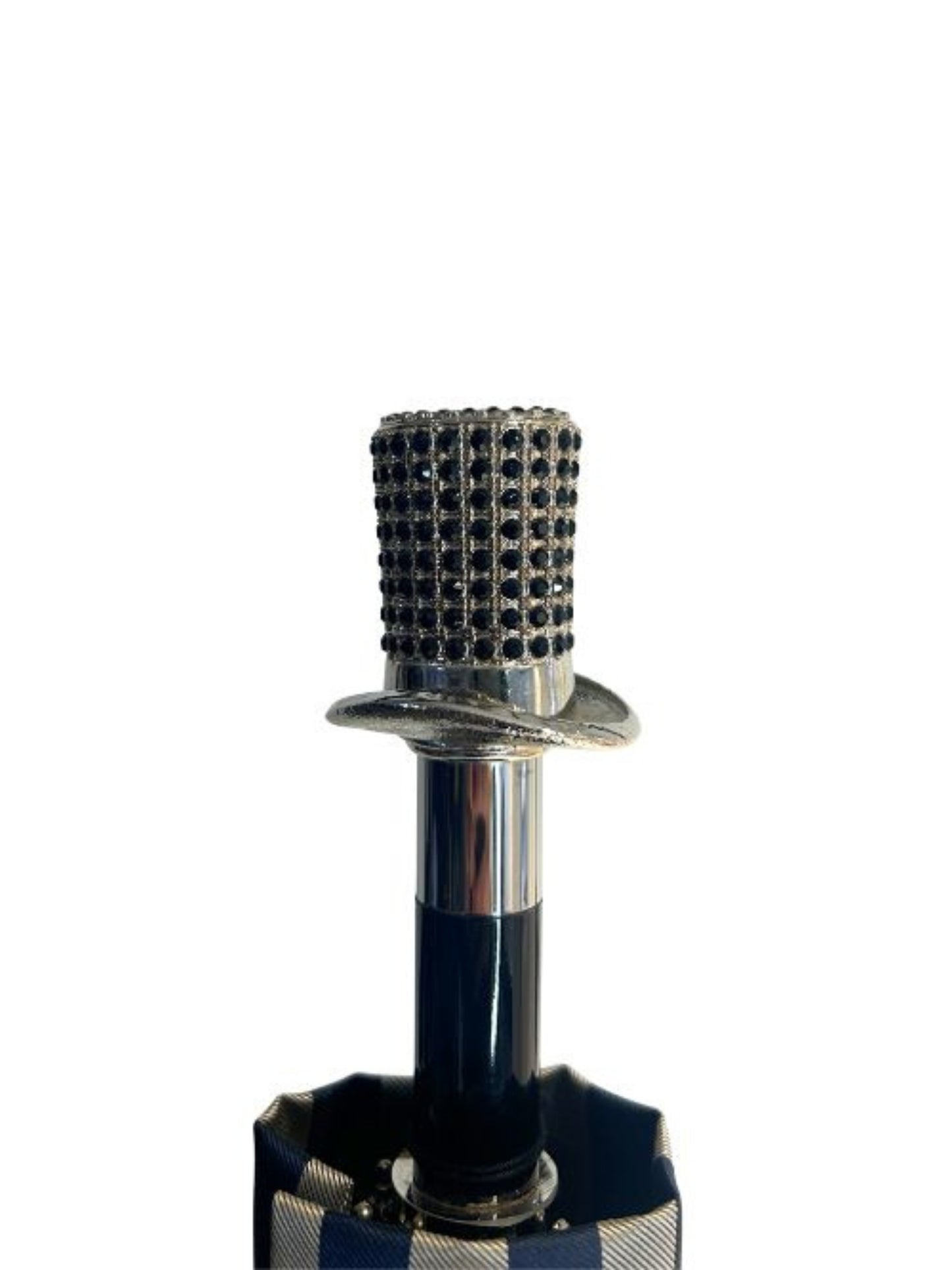 JEWELLED TOP HAT DESIGN HANDLE