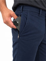 SILVERSTONE MODERN FIT NAVY CHINOS