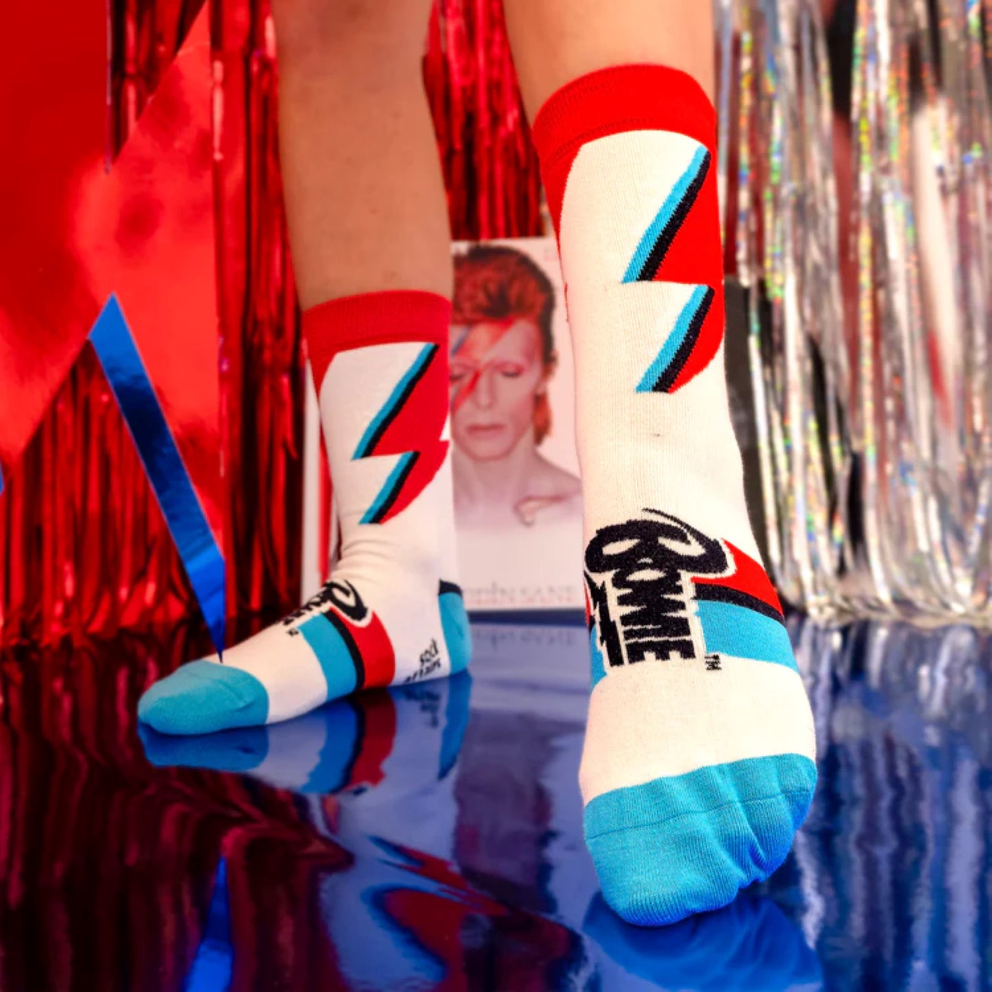 DAVID BOWIE ALADDIN SANE SOCKS